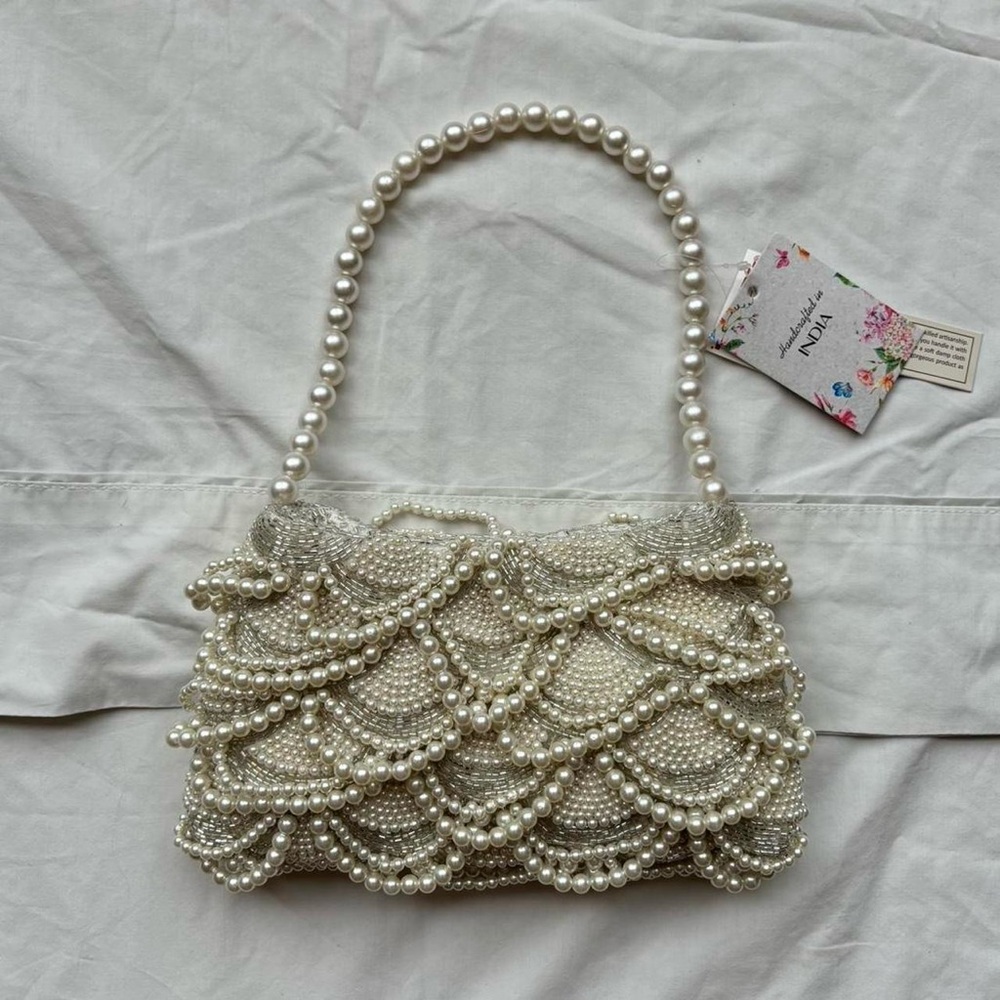 TJ Maxx Marshall’s viral Pearl Beaded Shoulder Bag with intricate detail - Picture 4 of 4